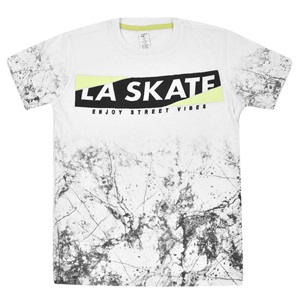 Kids garment – Blouza Paidiki Vamvakeri Lefki Marble Typoma La Skate